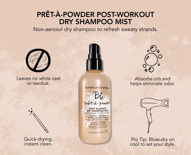 Prêt-à-powder Post Workout Dry Shampoo Hair Mist